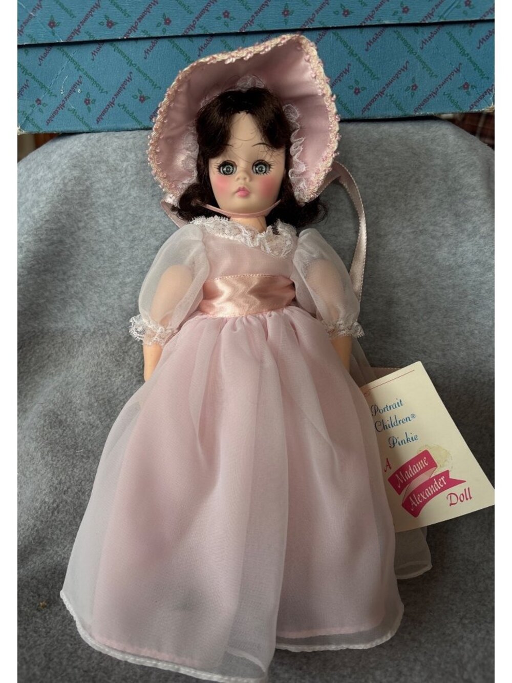 Madame Alexander Pinkie 1350 Portrait Children Doll 13" Pink Dress Vintage Colle